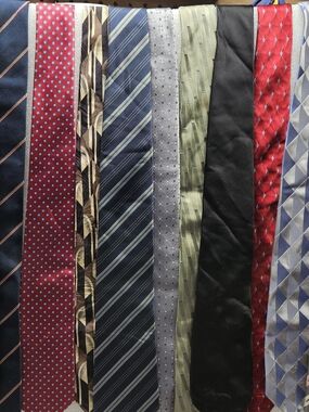 Men's Multi-Color Assorted Silk Tie Collection - Black, Red, Blue, Gray, Green